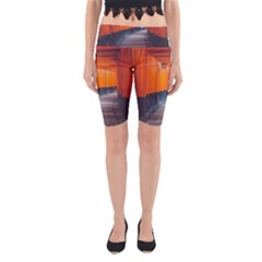 Architecture Art Bright Color Yoga Cropped Leggings by Amaryn4rt