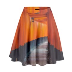 Architecture Art Bright Color High Waist Skirt