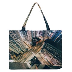 Architecture Buildings City Medium Zipper Tote Bag