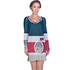 Camera Vector Illustration Long Sleeve Nightdress