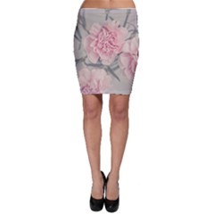 Cloves Flowers Pink Carnation Pink Bodycon Skirt by Amaryn4rt