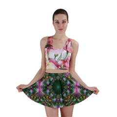 Digital Kaleidoscope Mini Skirt