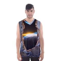 Door Breakthrough Door Sunburst Men s Basketball Tank Top