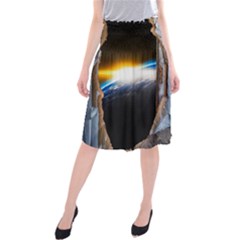 Door Breakthrough Door Sunburst Midi Beach Skirt