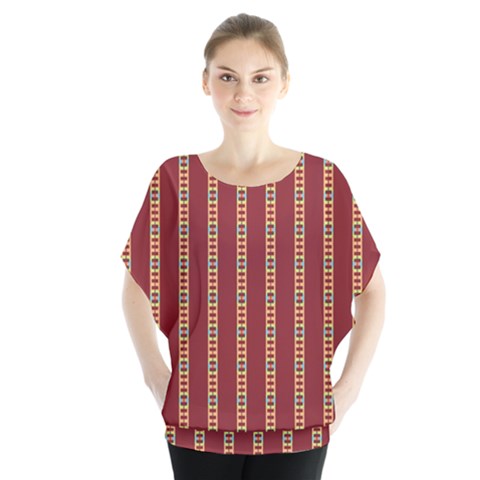 Pattern Background Red Stripes Blouse by Amaryn4rt