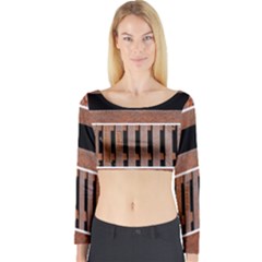 Stainless Structure Collection Long Sleeve Crop Top by Amaryn4rt