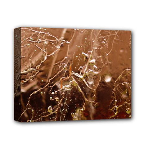 Ice Iced Structure Frozen Frost Deluxe Canvas 14  X 11  by Amaryn4rt