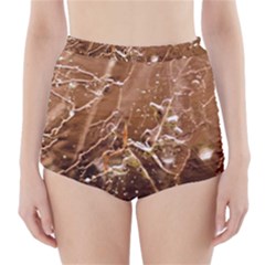 Ice Iced Structure Frozen Frost High-waisted Bikini Bottoms