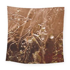 Ice Iced Structure Frozen Frost Square Tapestry (large) by Amaryn4rt