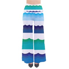 Water Border Water Waves Ocean Sea Pants by Amaryn4rt