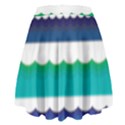 Water Border Water Waves Ocean Sea High Waist Skirt View2