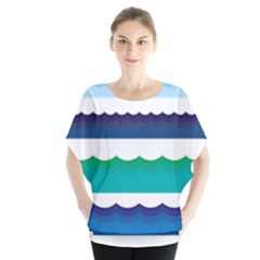 Water Border Water Waves Ocean Sea Blouse