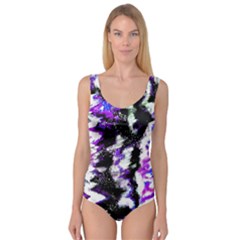 Abstract Canvas Acrylic Digital Design Princess Tank Leotard 