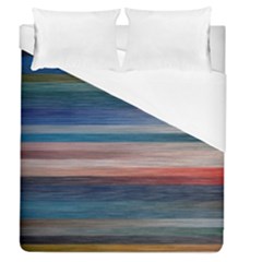 Background Horizontal Lines Duvet Cover (queen Size)