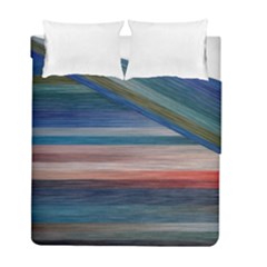 Background Horizontal Lines Duvet Cover Double Side (full/ Double Size)