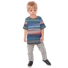 Background Horizontal Lines Kids  Raglan Tee