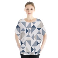 Geometric Triangle Modern Mosaic Blouse