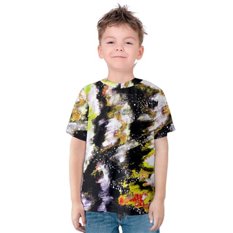 Canvas Acrylic Digital Design Art Kids  Cotton Tee by Amaryn4rt