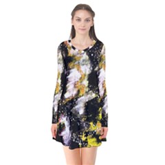 Canvas Acrylic Digital Design Art Flare Dress