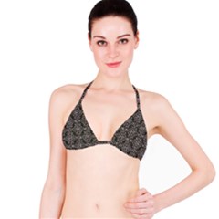 Line Geometry Pattern Geometric Bikini Top by Amaryn4rt