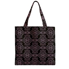 Line Geometry Pattern Geometric Zipper Grocery Tote Bag