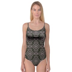 Line Geometry Pattern Geometric Camisole Leotard 