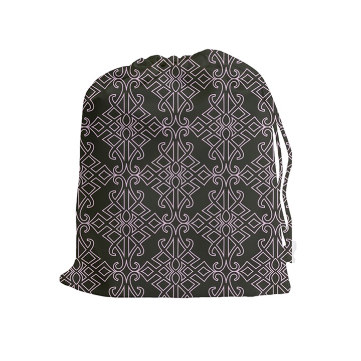 Line Geometry Pattern Geometric Drawstring Pouches (Extra Large)