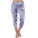 Cute colorful nenuphar flower Capri Winter Leggings  View1