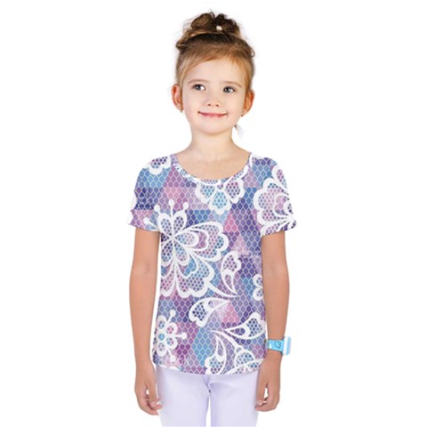 Cute Colorful Nenuphar Flower Kids  One Piece Tee by Brittlevirginclothing