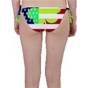 USA Ireland American Flag Shamrock Irish Funny St Patrick Country Flag  Bikini Bottom View2