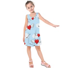 Love Hunting Kids  Sleeveless Dress by Valentinaart