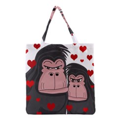 Gorillas Love Grocery Tote Bag by Valentinaart