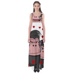 Gorillas Love Empire Waist Maxi Dress by Valentinaart