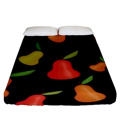 Pears Pattern Fitted Sheet (king Size) by Valentinaart