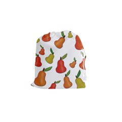 Decorative Pears Pattern Drawstring Pouches (small)  by Valentinaart