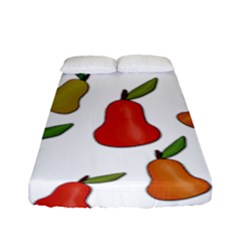 Decorative Pears Pattern Fitted Sheet (full/ Double Size) by Valentinaart