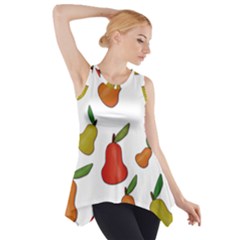 Decorative Pears Pattern Side Drop Tank Tunic by Valentinaart