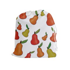 Decorative Pears Pattern Drawstring Pouches (extra Large) by Valentinaart