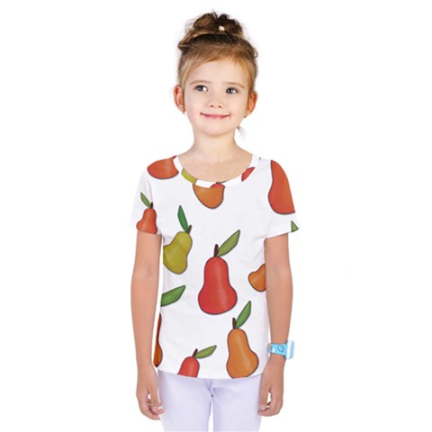 Decorative Pears Pattern Kids  One Piece Tee by Valentinaart