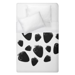 Black Strowberries Duvet Cover (single Size)