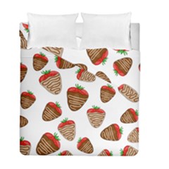 Chocolate Strawberries  Duvet Cover Double Side (full/ Double Size) by Valentinaart