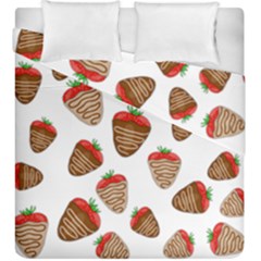 Chocolate Strawberries  Duvet Cover Double Side (king Size)