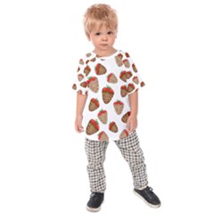 Chocolate Strawberries  Kids  Raglan Tee