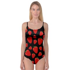 Strawberries Pattern Camisole Leotard  by Valentinaart