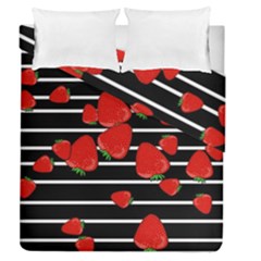 Strawberries  Duvet Cover Double Side (queen Size)