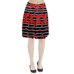 Strawberries  Pleated Skirt