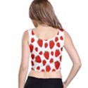 Decorative strawberries pattern Crop Top View3