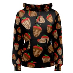 Chocolate Strawberries Pattern Women s Pullover Hoodie by Valentinaart