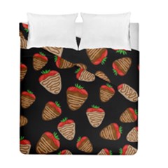 Chocolate Strawberries Pattern Duvet Cover Double Side (full/ Double Size)