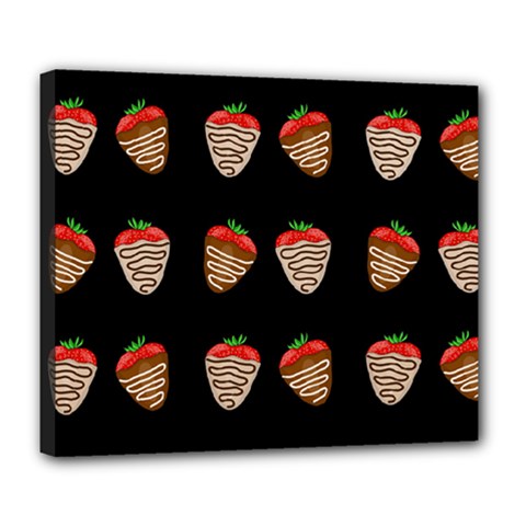 Chocolate Strawberies Deluxe Canvas 24  X 20   by Valentinaart